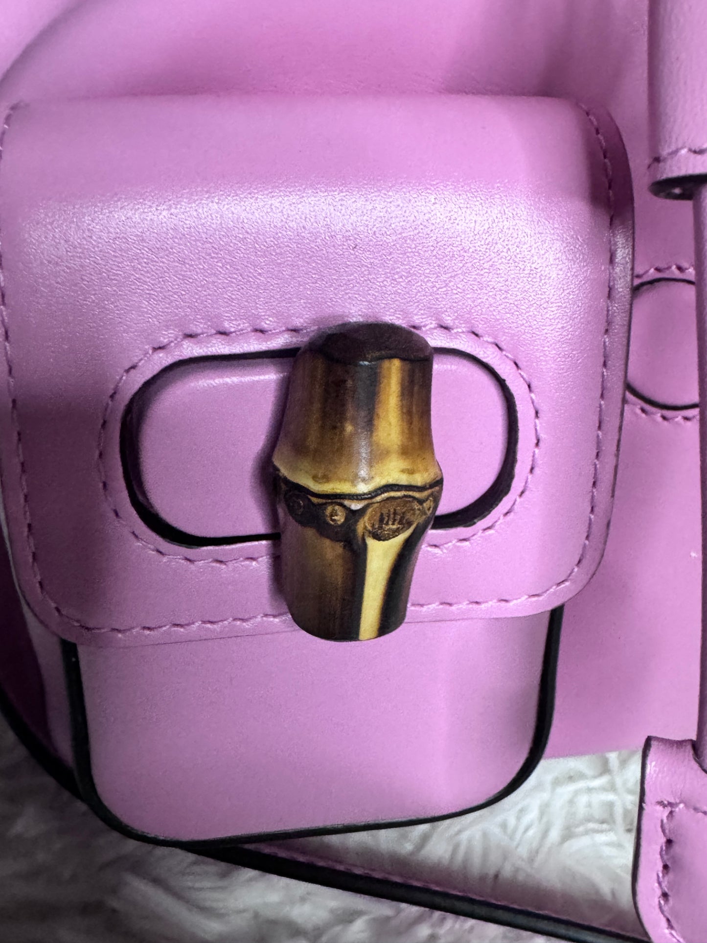 Gucci Bamboo Rucksack Small Pink Leather Backpack