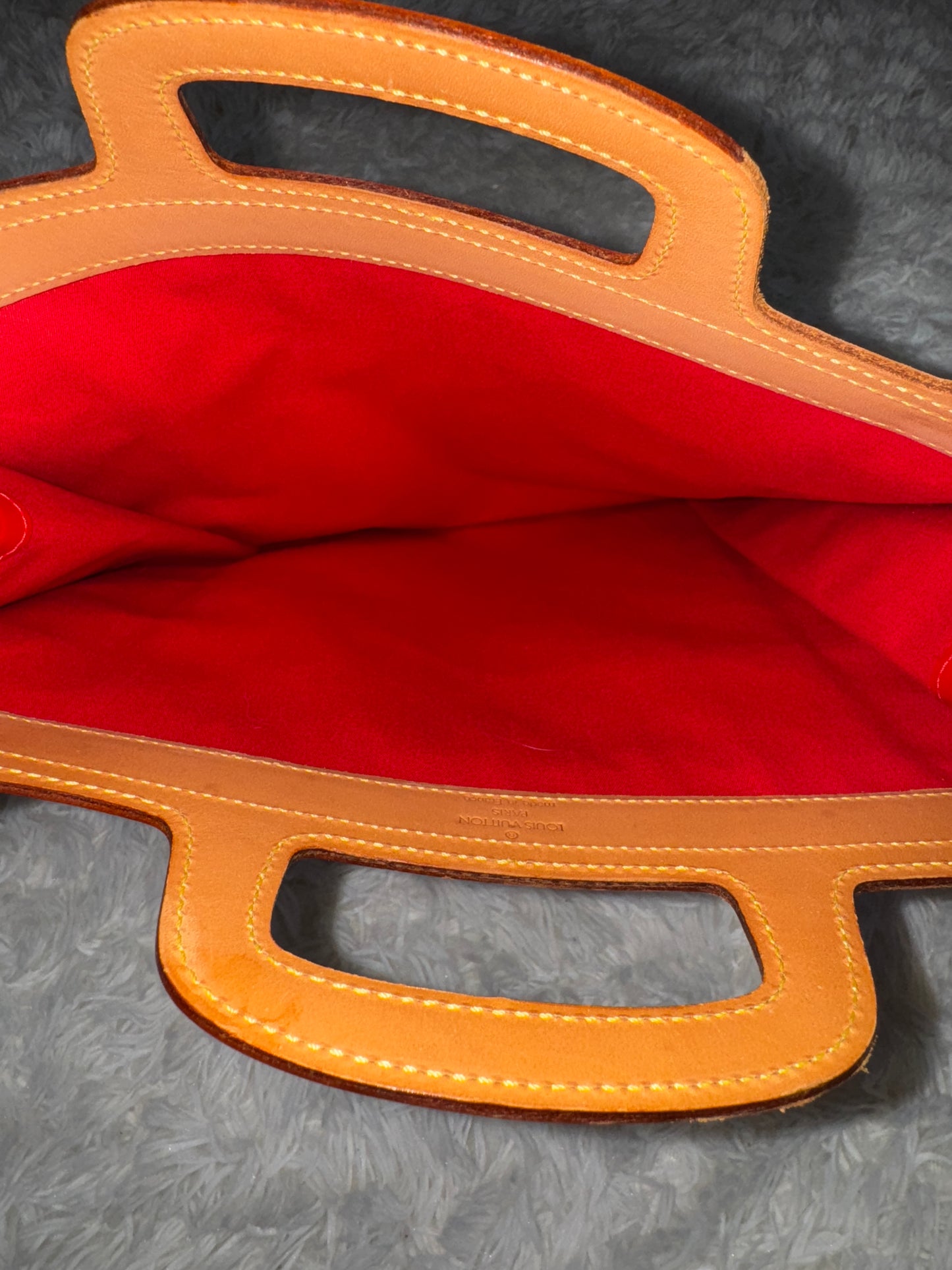 Louis Vuitton Monogram Red Vernis Stanton Vertical Handbag