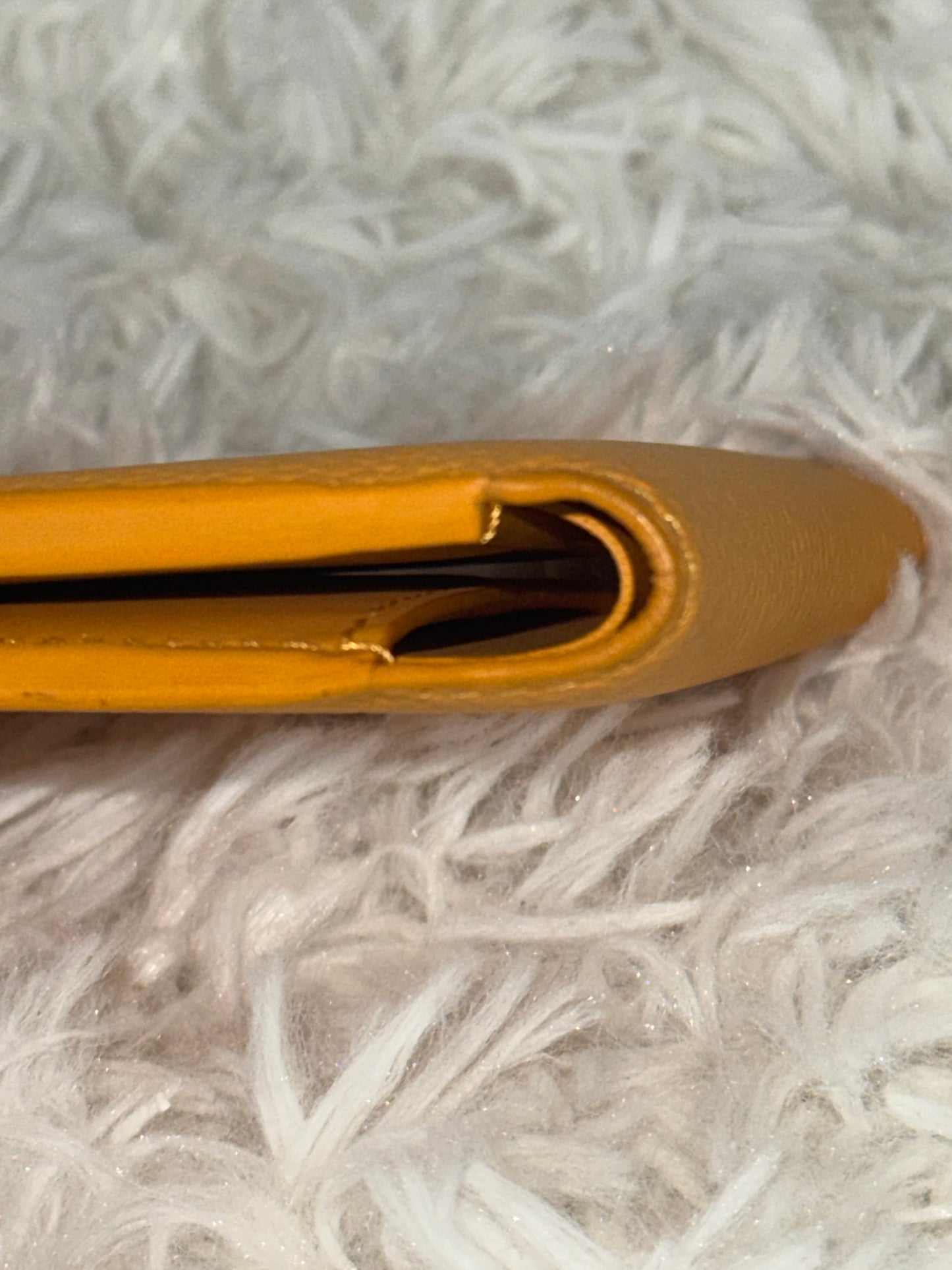 Louis Vuitton Yellow Aerogram Portefeuille Bifold Compact Wallet