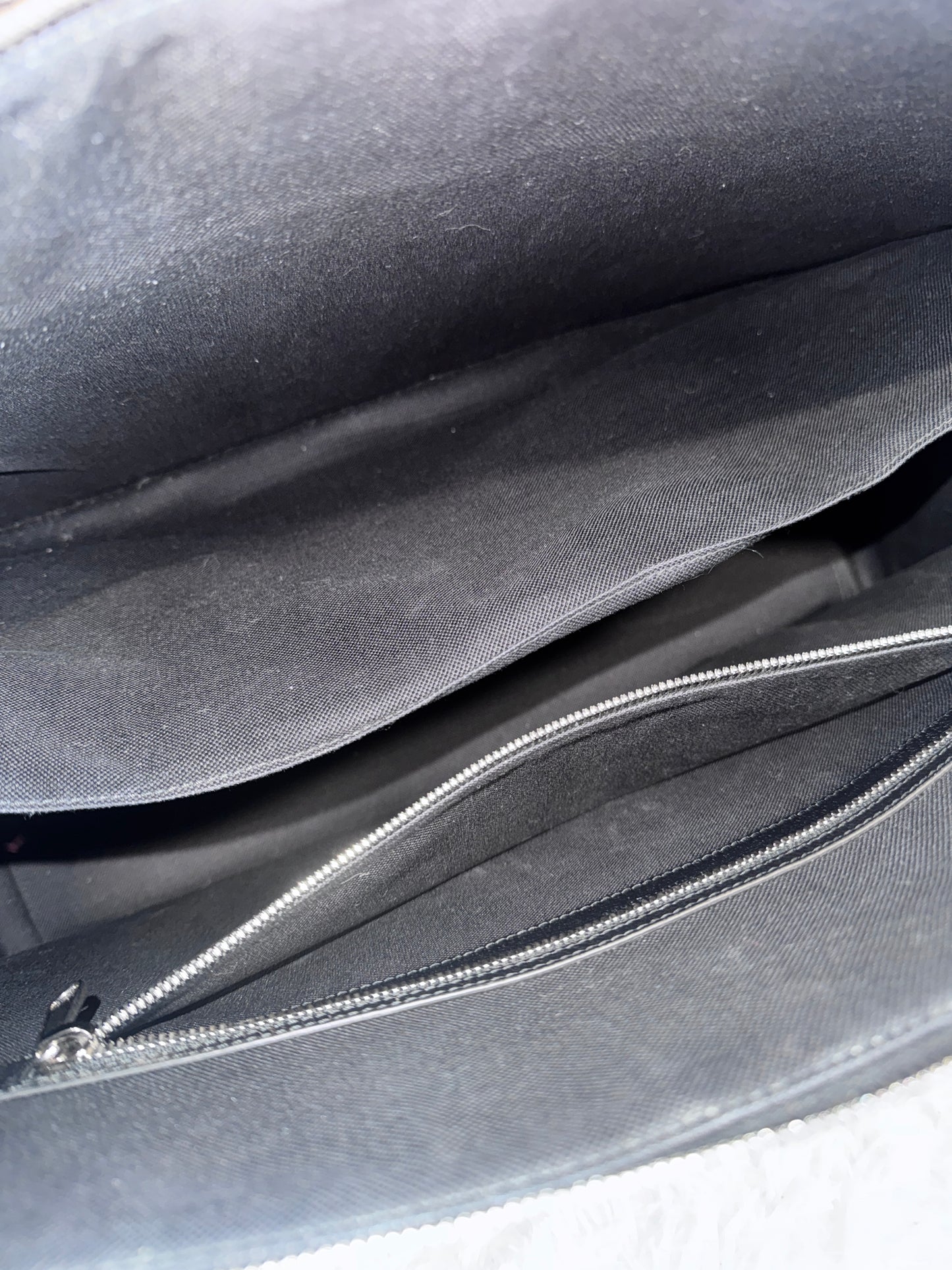 Gucci Interlocking G Black Leather Briefcase